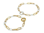 Mixed Metal Paperclip Bracelet