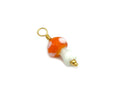 Vintage | Petite Orange Glass Mushroom Pendant