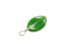 Vintage | Green Givre Czech Glass Oval Pendant
