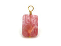 Vintage | Cherry Quartz Rectangle Pendant