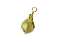 Vintage | Olive Green Glass Silver Foil Lampwork Pendant