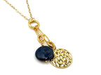 Vintage | Round Lapis Lazuli Pendant | LINK, design your own