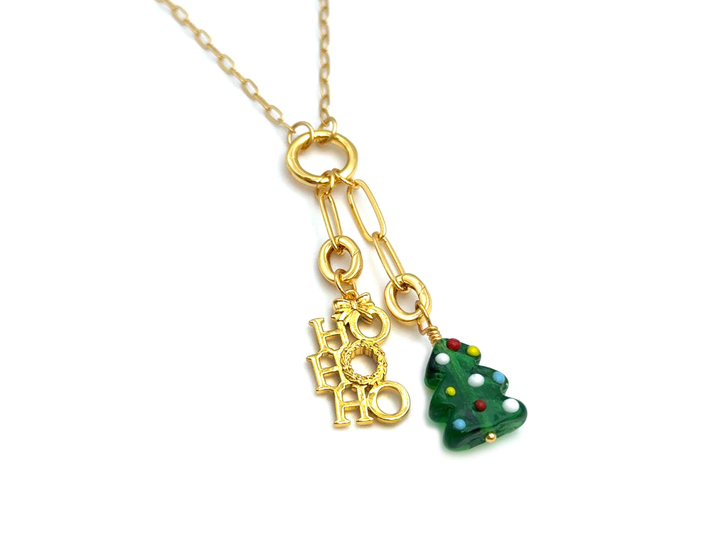 Vintage | Festive Glass Christmas Tree Pendant