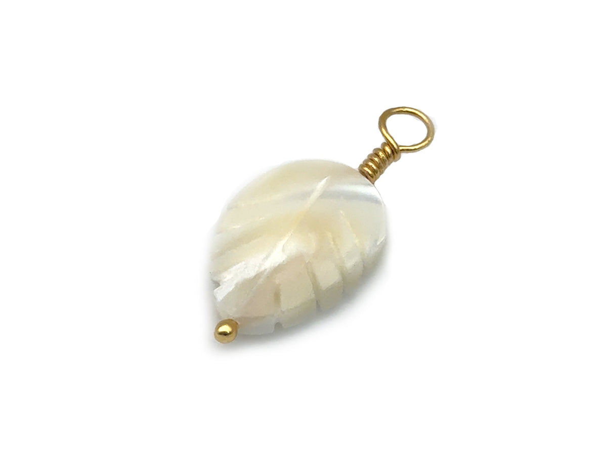 Vintage | Mother of Pearl Leaf Pendant | LINK, design your own