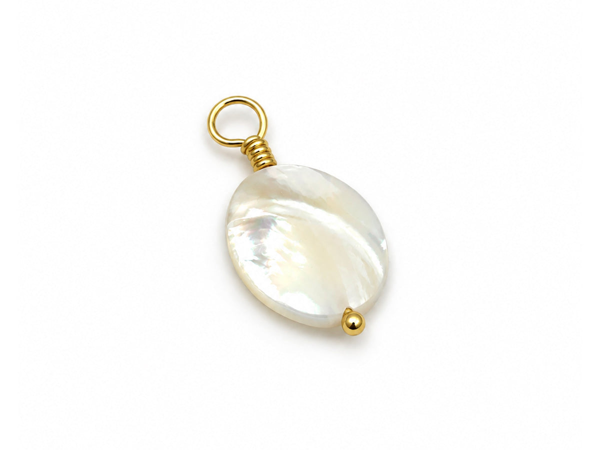 Vintage | Mother of Pearl Oval Pendant | LINK, design your own
