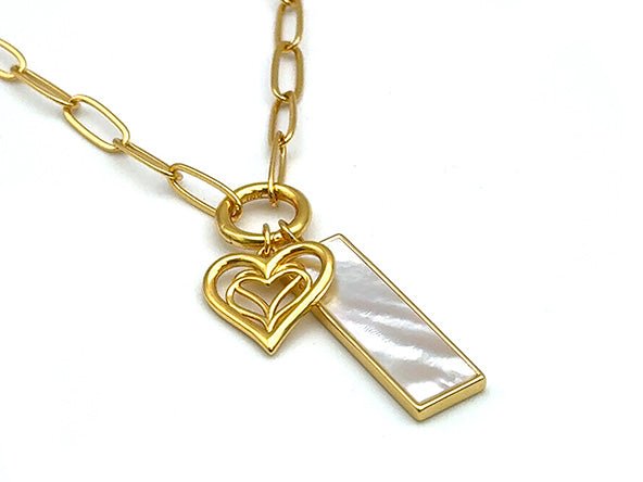 Triple Heart Mother of Pearl Rectangle Set | The Perfect Gift