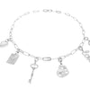 SILVER Mixed Charm Necklace Set | LOVE & HEARTS - 20% OFF | LINK, design your own