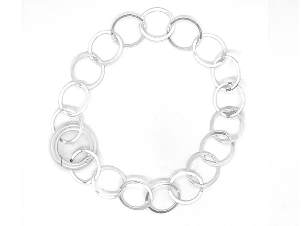 Load image into Gallery viewer, Silver Moon Chain Bracelet
