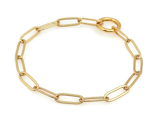 Elegant Paperclip Chain Bracelet