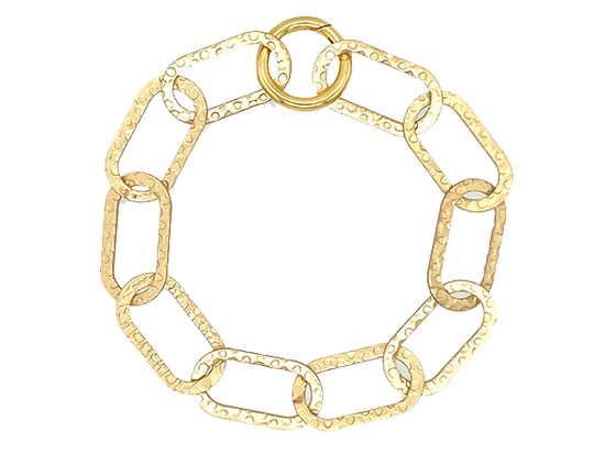 Load image into Gallery viewer, Gold Signature Chain Bracelet
