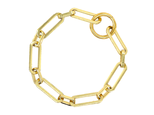 Chunky Twist Paperclip Chain Bracelet