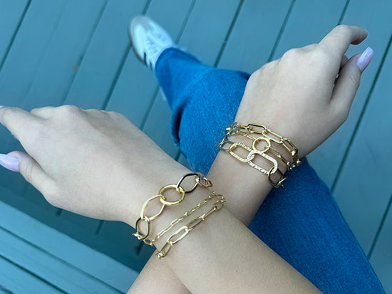 Elegant Paperclip Chain Bracelet