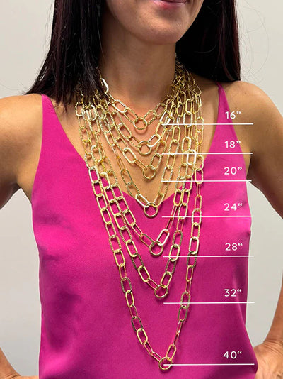 Signature Paperclip Chain Length Guide