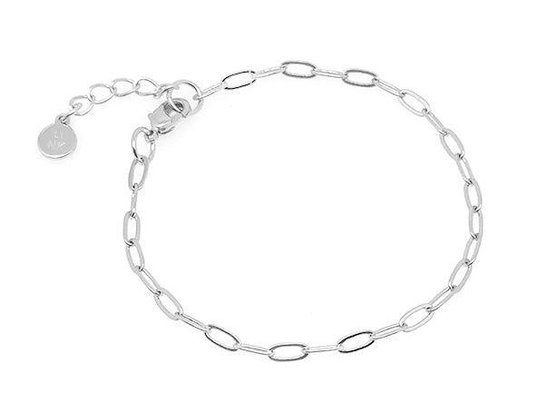 Delicate Sparkling Small Paperclip Chain Bracelet | LINK, design your own