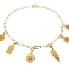 GOLD Mixed Charm Necklace Set | Leaves & Flowers - 20% OFF | LINK, design your own