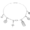 SILVER Mixed Charm Necklace Set | CELESTIAL - 20% OFF | LINK, design your own