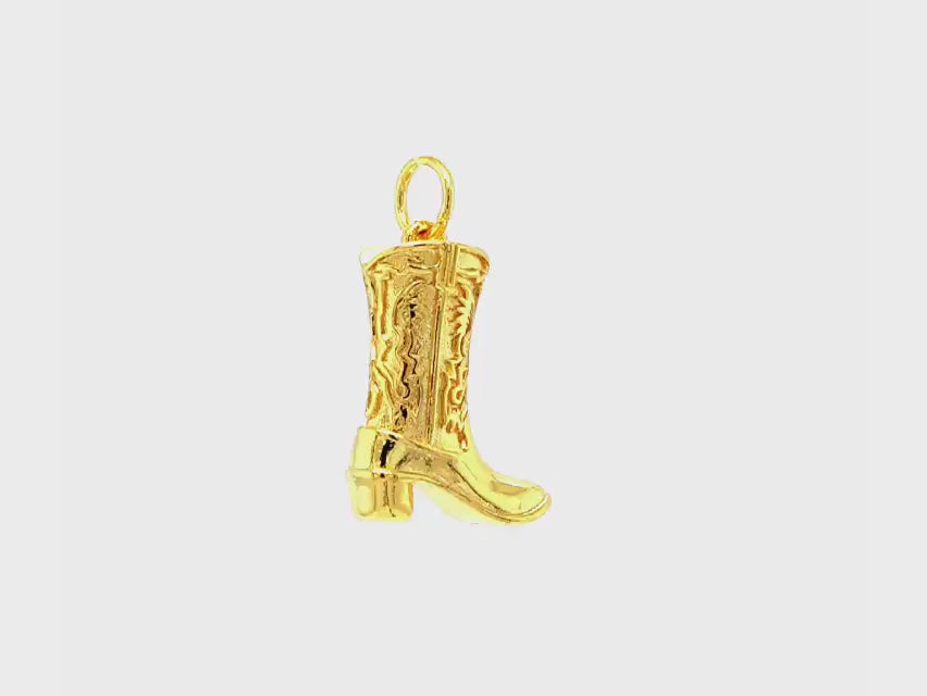 Cowboy Boot Pendant