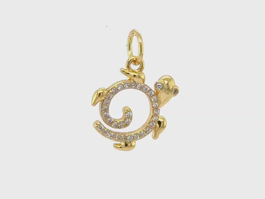 Sparking Turtle Pendant