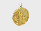 Sunny Sunflower Bee Pendant