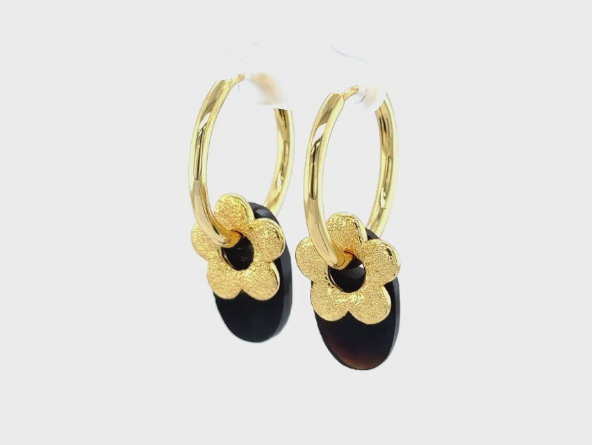 Bubble Flower Earring Charms