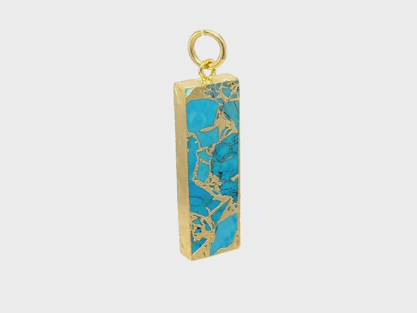 Artistic Rectangle Bar Pendant