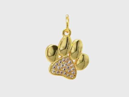 Sparkling Paw Pendant