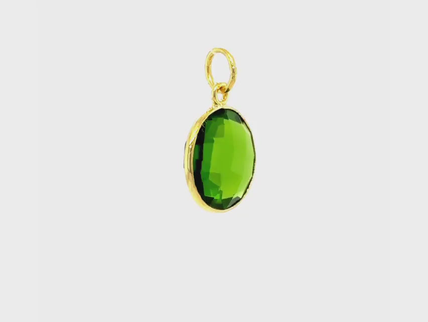 Sparkling Round Birthstone Pendants