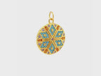 Sparkling Colorful Mosaic Star Pendant