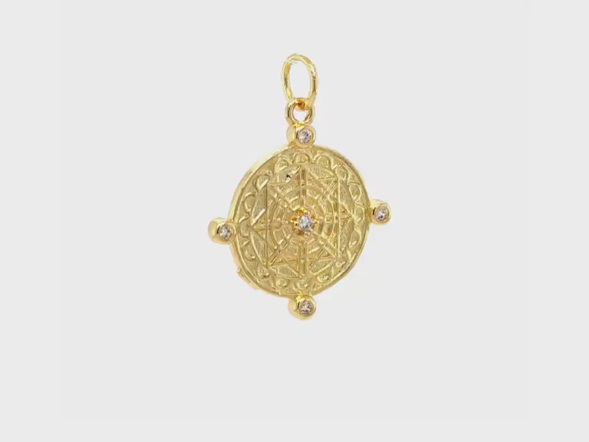Chakra Compass Sparkle Medallion