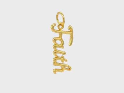 Faith Word Pendant