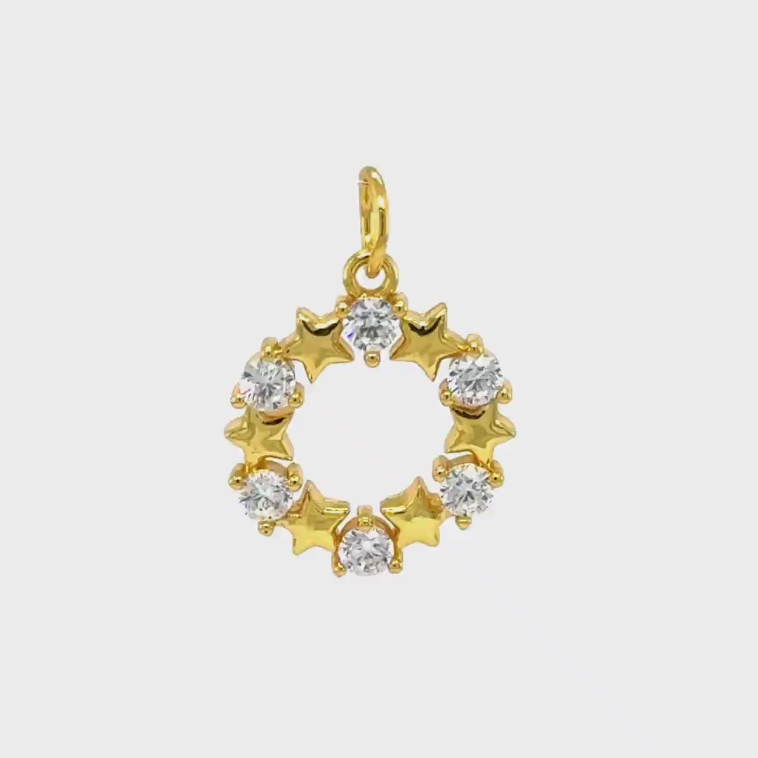 Star Crown Wreath Pendant