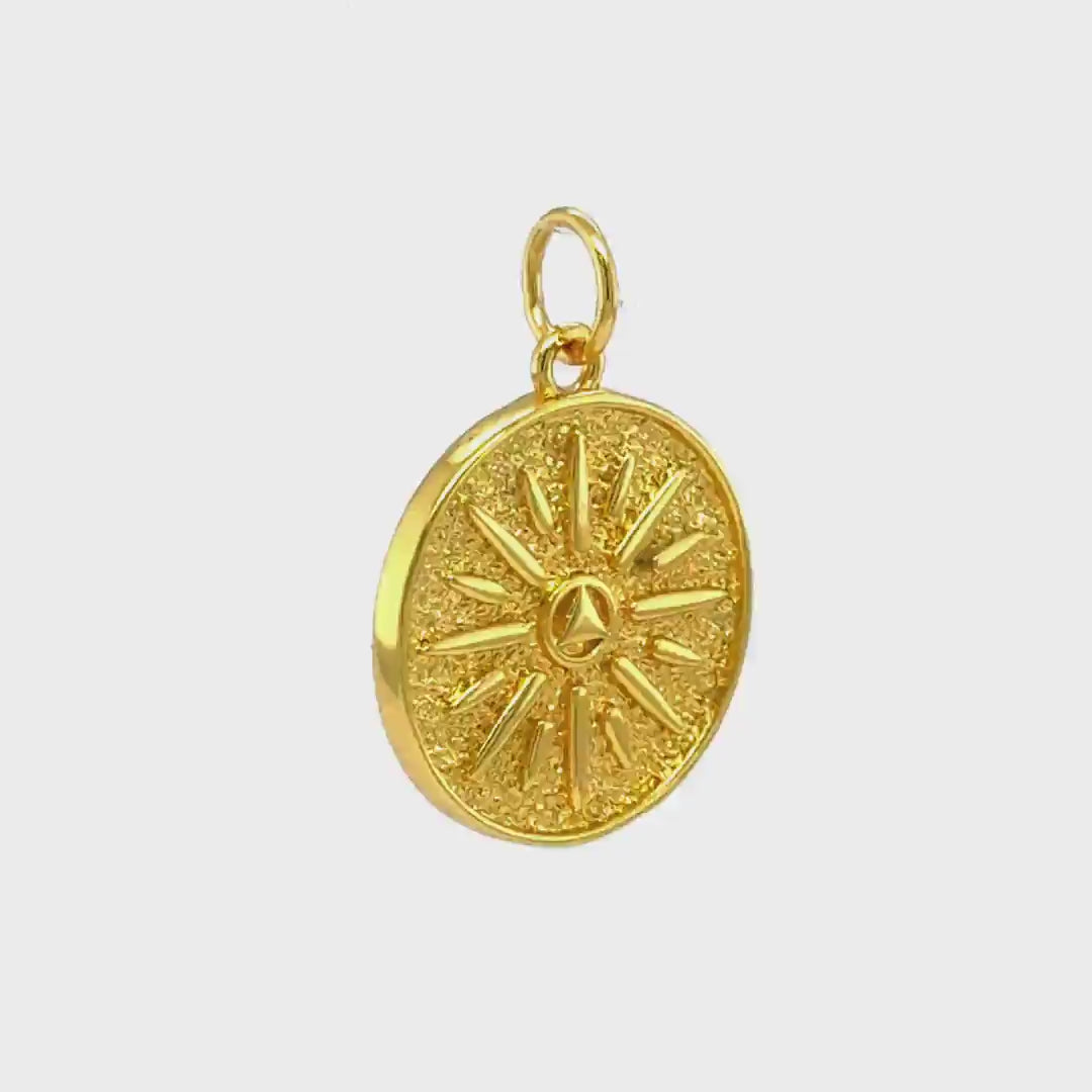 Load and play video in Gallery viewer, Dazzling Sunray Pendant
