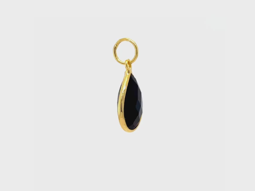 Eye Catching Teardrop | Natural Black Onyx