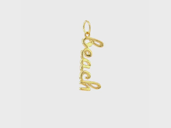 Load and play video in Gallery viewer, Elegant Beach Word Pendant
