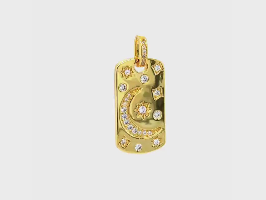 Sparkling Moon Pendant