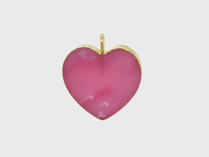 Load and play video in Gallery viewer, Timeless Heart Pendant | Natural Rhodochrosite
