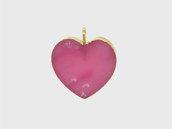 Load and play video in Gallery viewer, Timeless Heart Pendant | Natural Rhodochrosite
