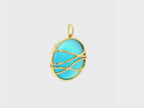 Blue Ocean Wave Pendant