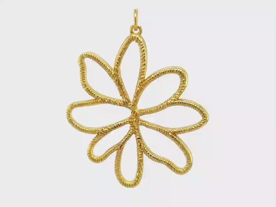 Load and play video in Gallery viewer, Arty Flower Pendant
