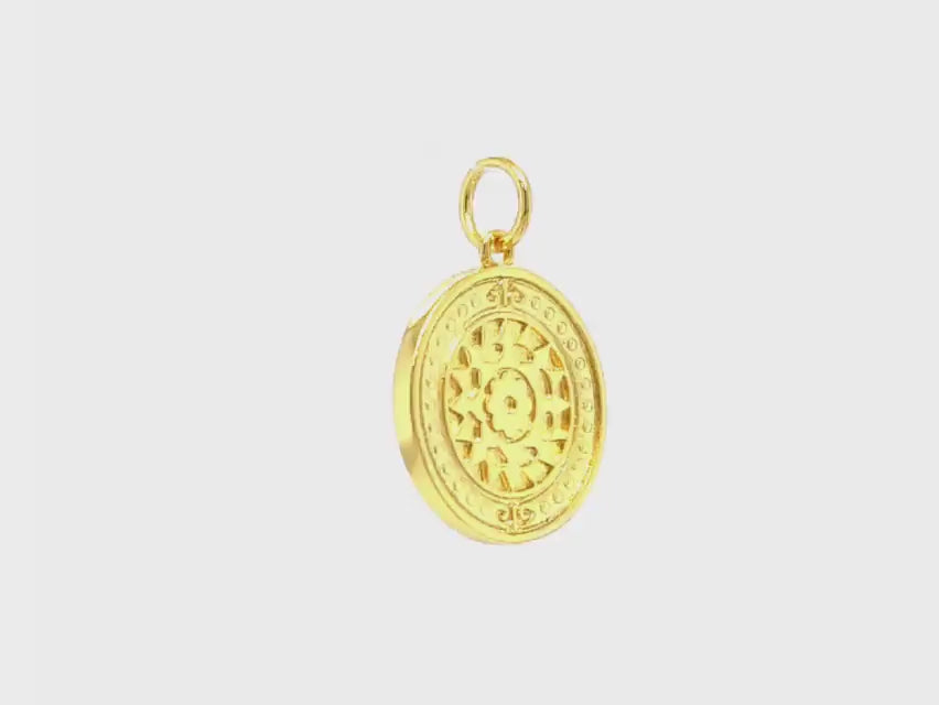Flower Medallion Pendant