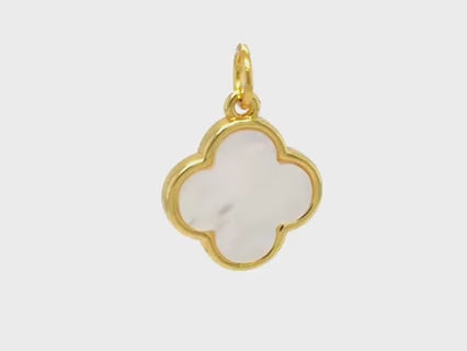 Quatrefoil Mother of Pearl Pendant