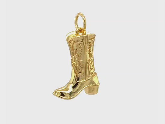 Load and play video in Gallery viewer, Cowboy Boot Pendant
