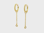Bubble Huggie Hoop Earrings