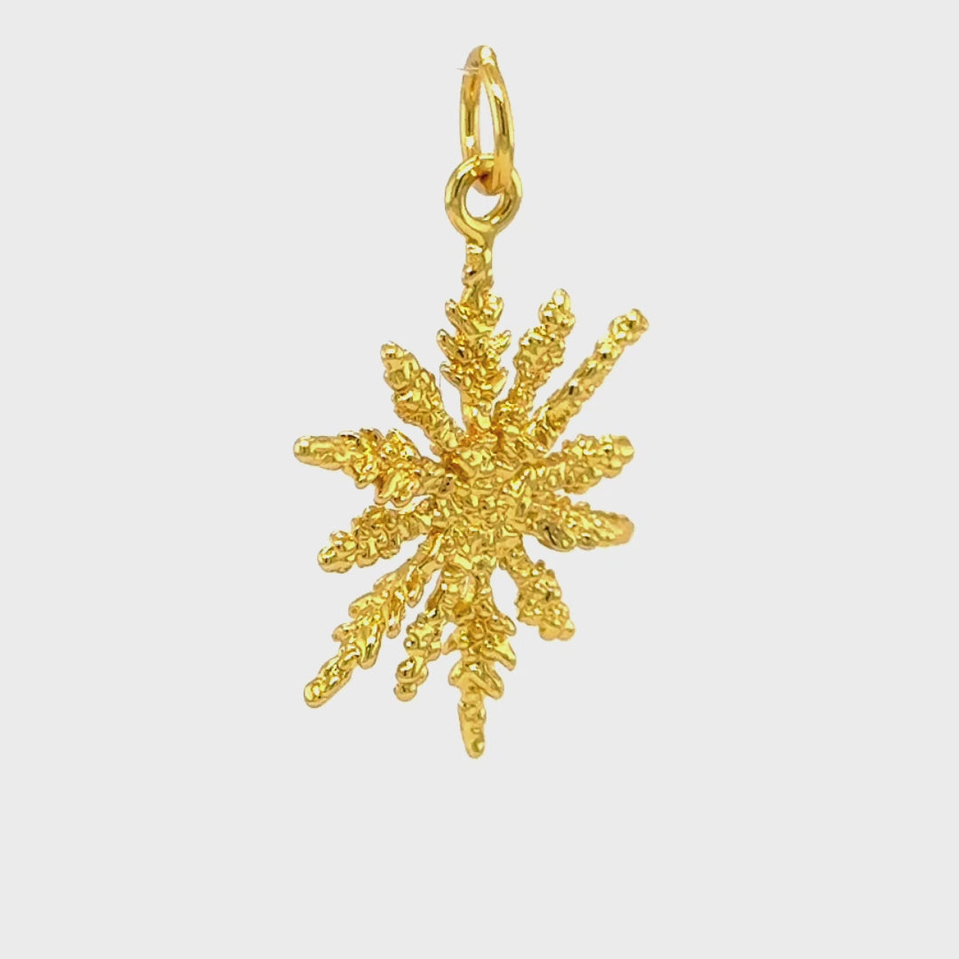 Load and play video in Gallery viewer, Sparkling Winter Snowflake Pendant
