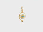 White Sparkling Evil Eye Charm