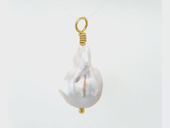 Load and play video in Gallery viewer, Baroque Pearl Pendant
