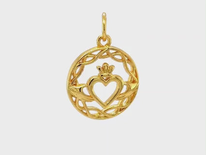 Load and play video in Gallery viewer, Claddagh Pendant
