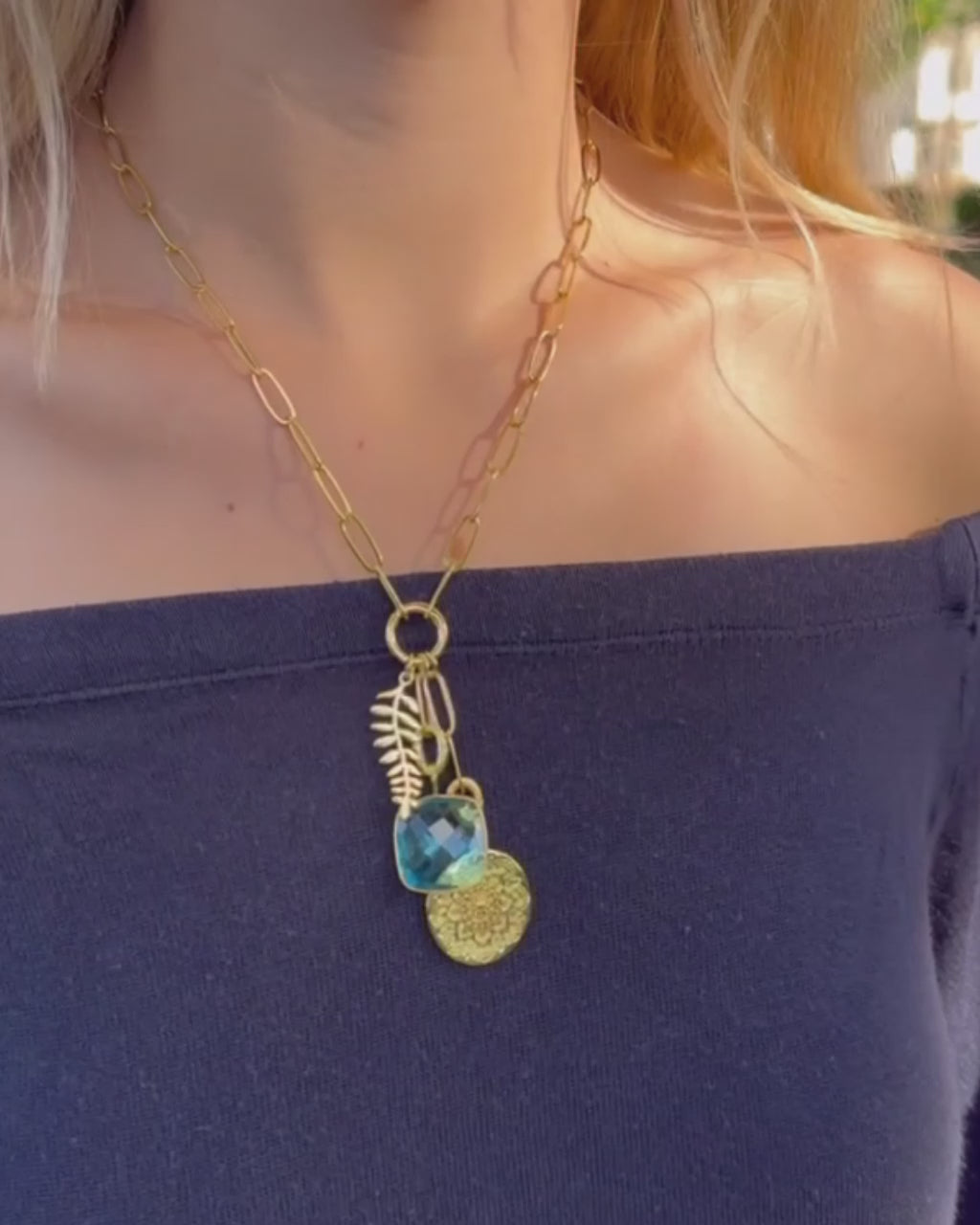 Mandala Aqua Infinity Palm Leaf Set