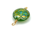Vintage | Iridescent Bubble Lampwork Glass Pendant | LINK, design your own