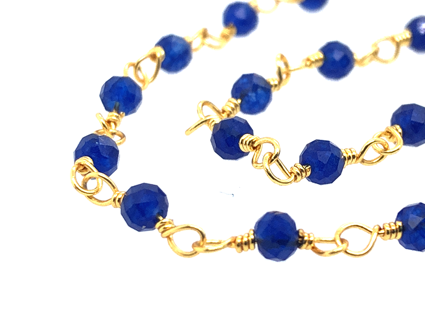 Load image into Gallery viewer, Blue Chalcedony Rosary Chain
